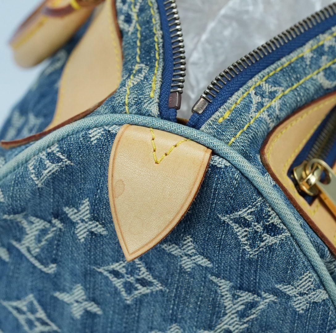 LOUIS VUITTON ネオスピーディー　モノグラムデニム　ブルー LOUIS VUITTON ルイヴィトン ネオスピーディ モノグラムデニム