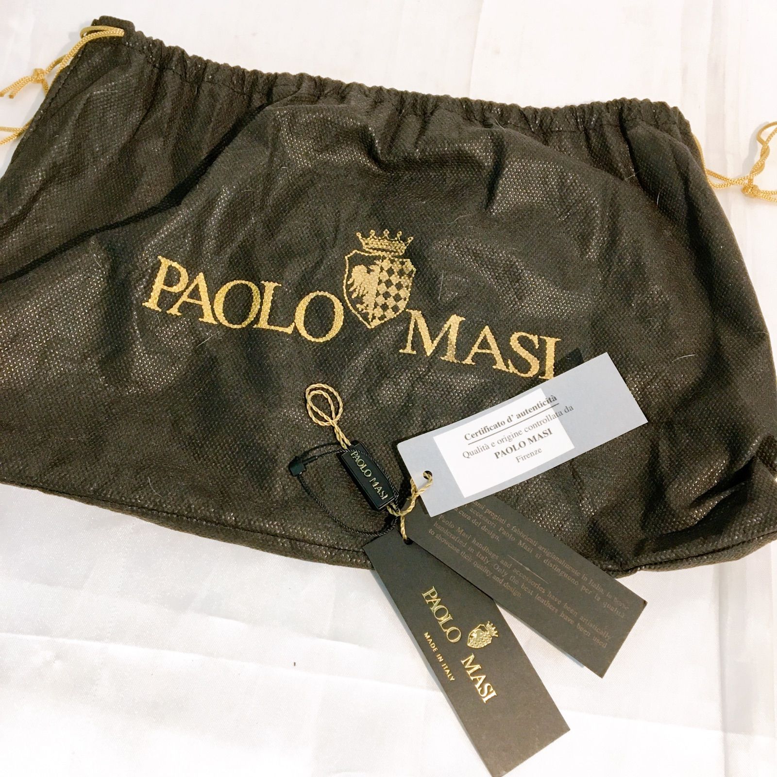 ブティック 極美品♡PAOLO MASI ミンクバッグ チェーン A4 ショルダー