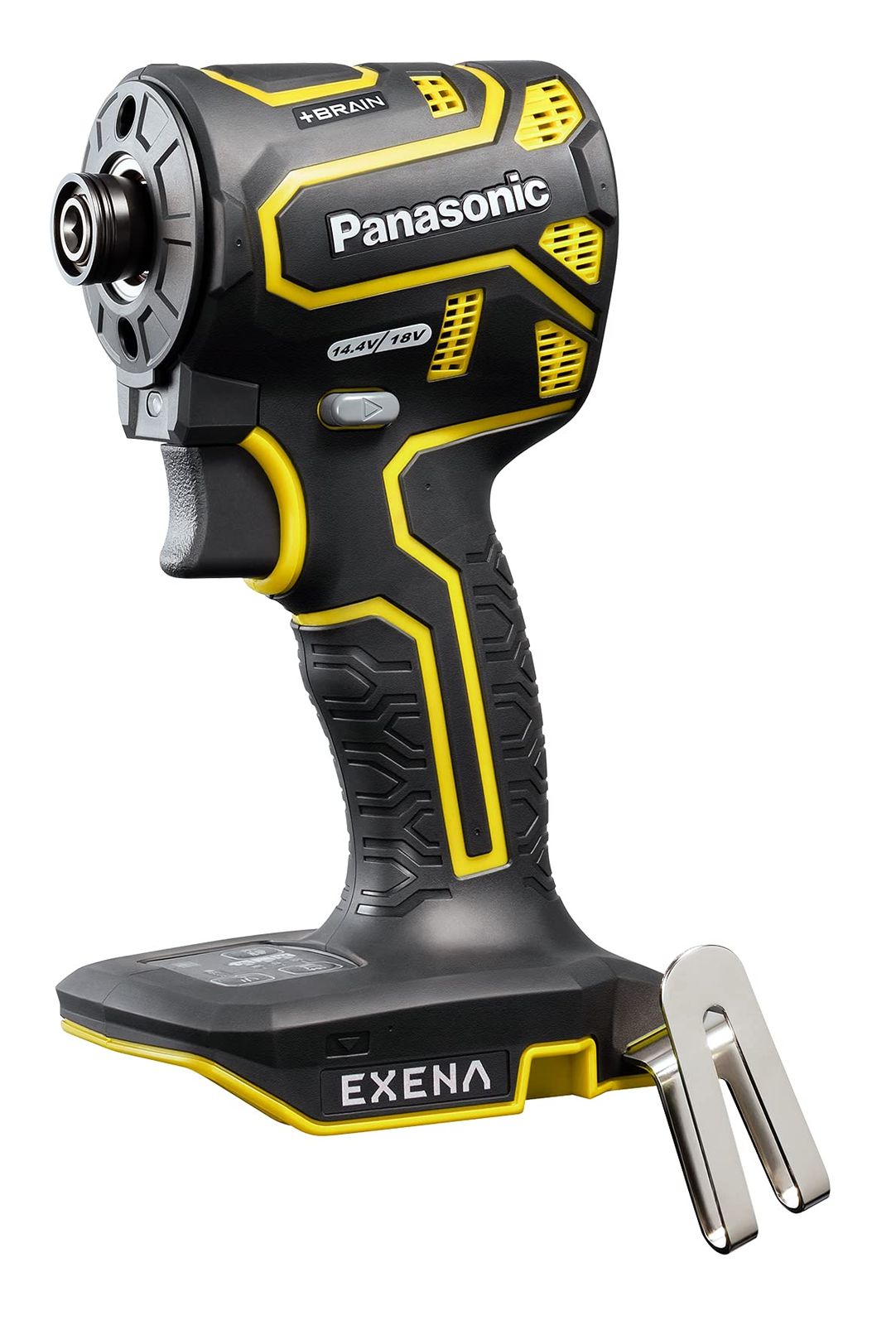 パナソニック Panasonic 充電インパクトドライバー EXENA 本体のみ ケース|充電器|電池パック 別売 デュアル 14.4V|18V対応 BRAIN 電子クラッチ搭載 Pシリーズ EZ1PD1X-Y イエロー
