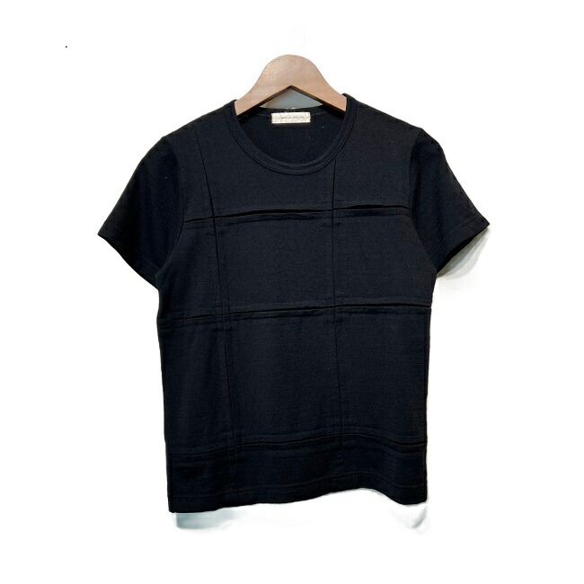 COMME des GARCONS Tシャツ 半袖 カットソー トップス クルーネック ウール 無地 2001年製 日本製 ドメスティック 古着