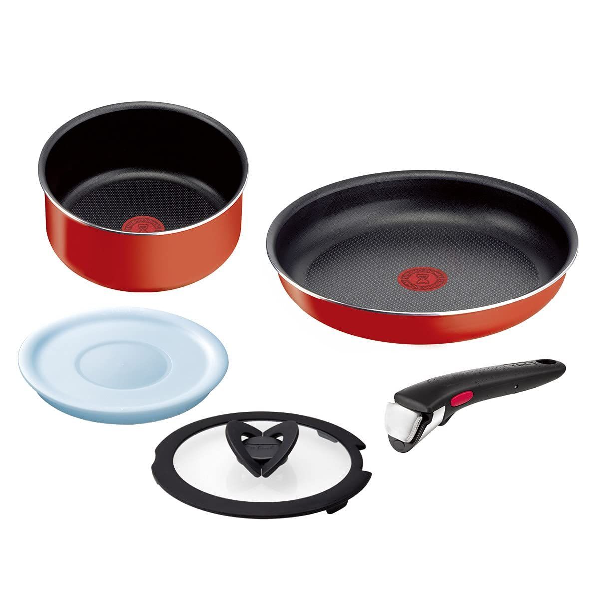 在庫 インジニオパプリカレッドセット5 ティファール T-fal