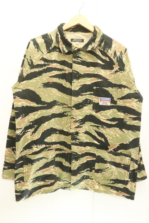 【中古】 ONAOSHI GEORGE メンズミリタリージャケット XL OG CLASSIC COVERALL ONAOSHI GEORGE XL 黒 ブラック カーキ 迷彩 カモフラージュ