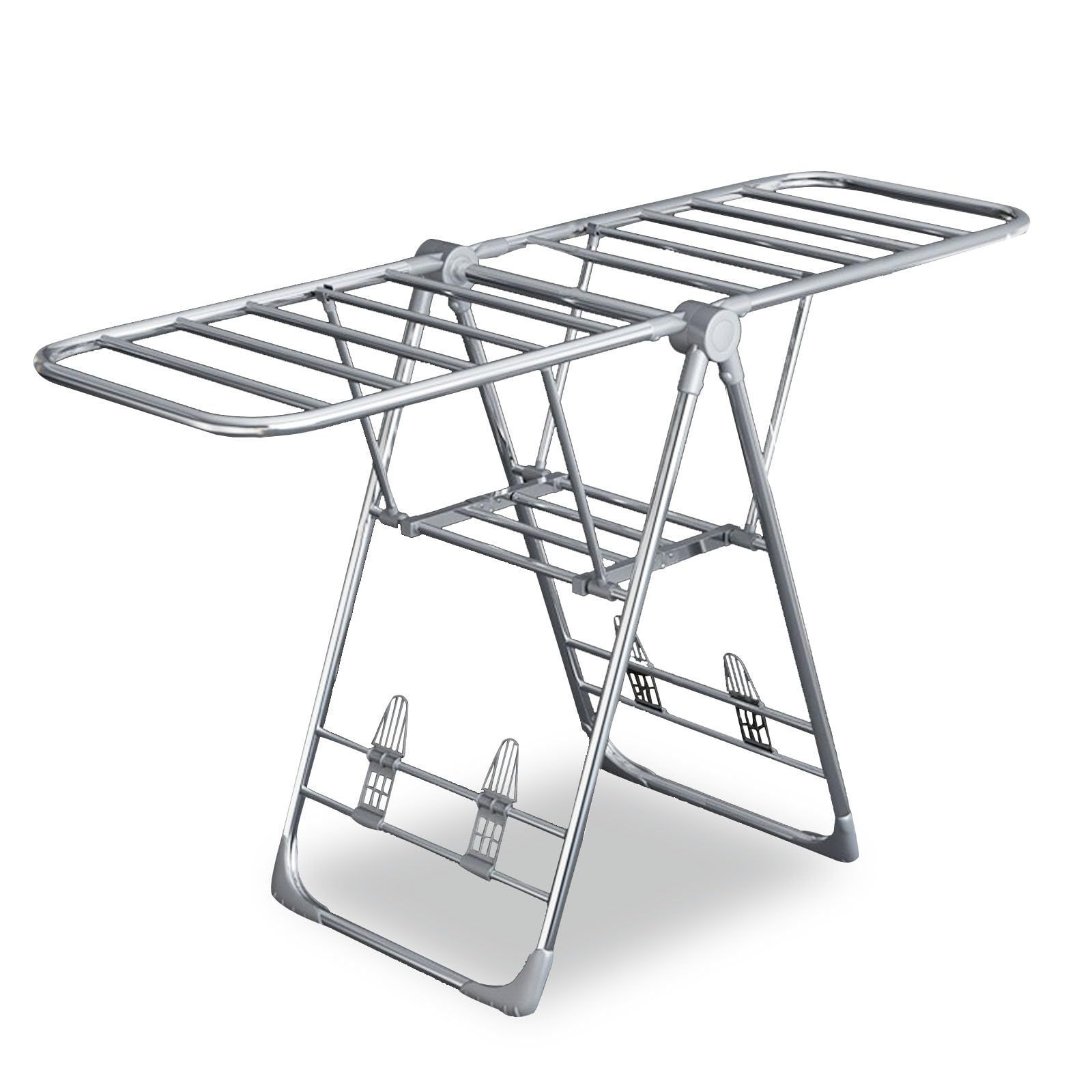 靴掛け付き 省スペース 高さ調節 室内 室外用 組立不要 物干し 折りたためる ステンレス製 洗濯干しスタンド 物干しラック 室内物干し 頑丈 布団干し 洗濯物干し 物干しスタンド 乾燥ラック 折りたたみ Felicebox