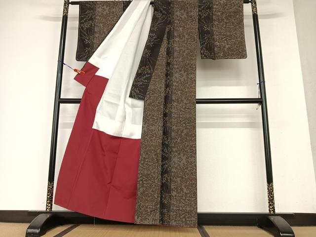 平和屋着物○上質な紬 草花文 正絹 逸品 未使用 AAAY0091zg - メルカリ 