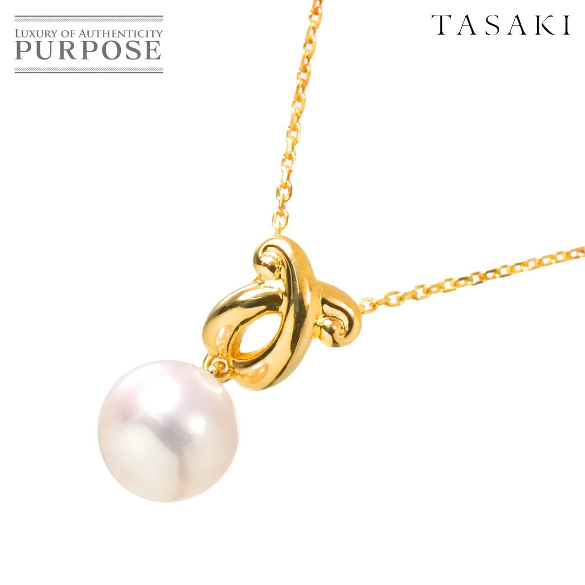 田崎真珠 K18 パールネックレス 40cm 田崎真珠 K18 パールネックレス 40cm - メルカリ