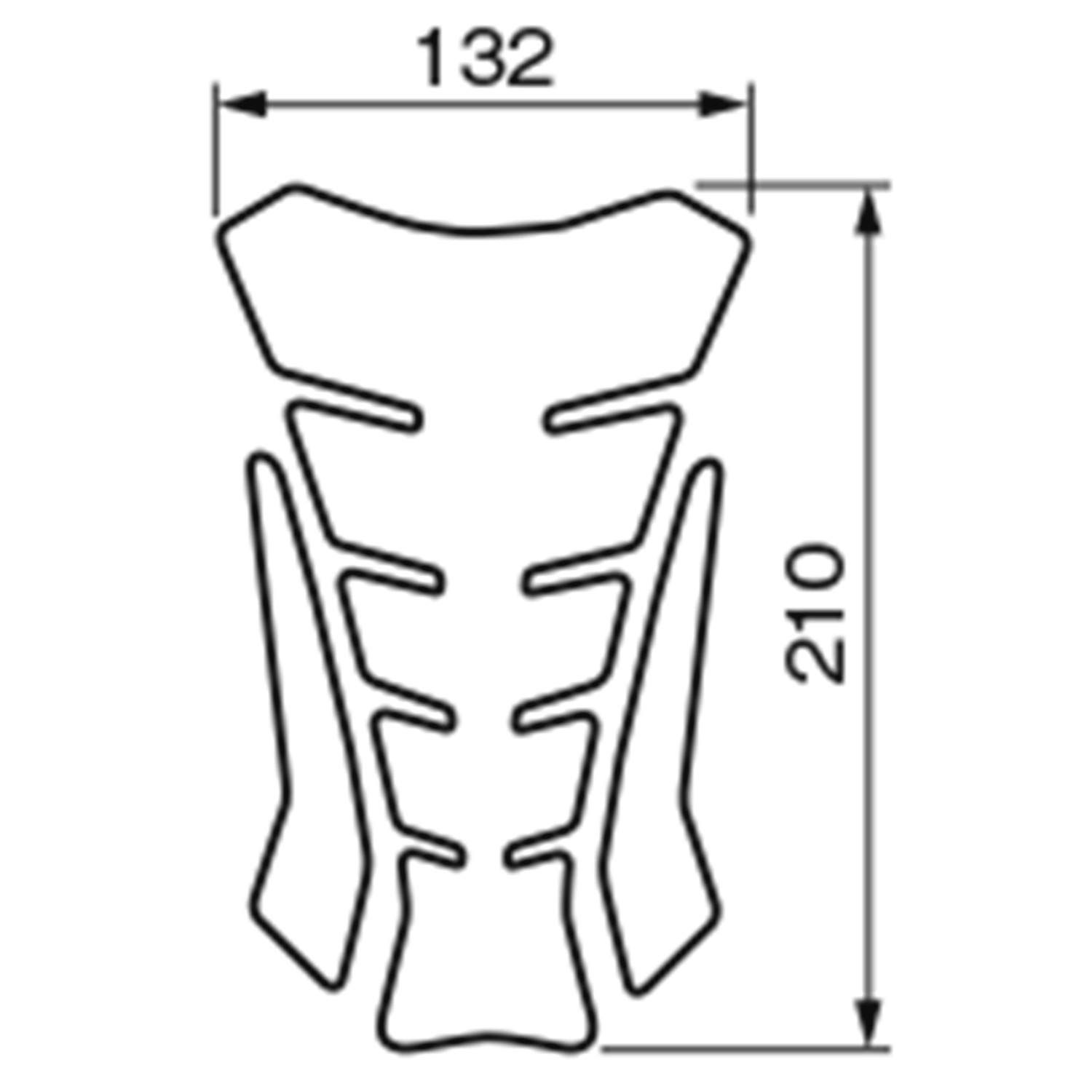 なななな 在庫処分】傷防止シール タンクパッド バイク用 3ピース(210