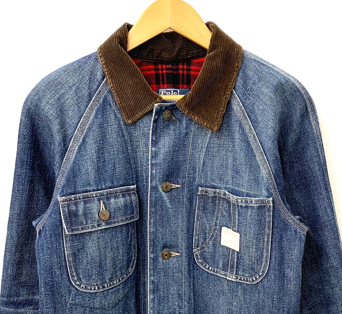 ラルフローレン RALPHLAUREN 90s カバーオール 裏地チェック