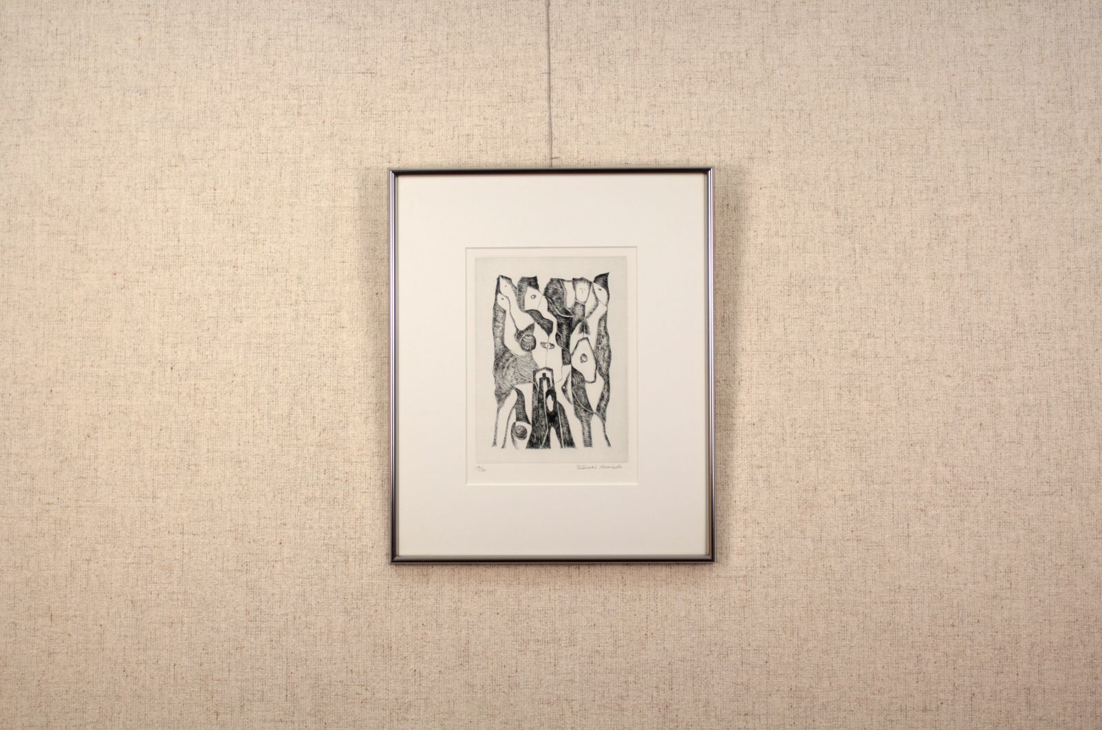 【人気No.1】 龍起『広場の対話』エッチング【真作保証】 難波田 絵画 メルカリ - 版画