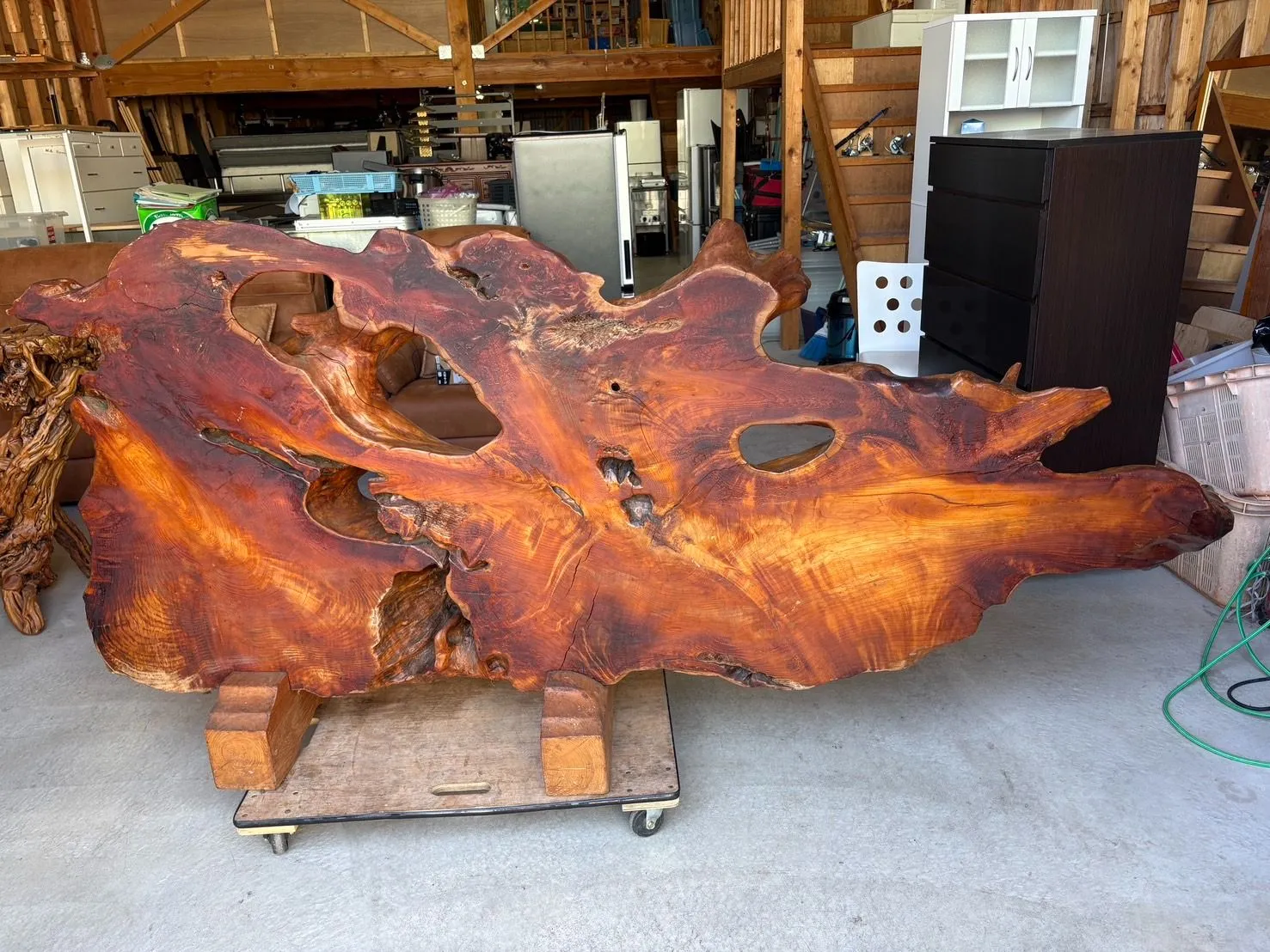 【刻印彫り】世界遺産　屋久杉 一枚板 極上木目 天然木総無垢 ローテーブル 刻印彫り】世界遺産 屋久杉 一枚板 極上木目 天然木総無垢 ロー