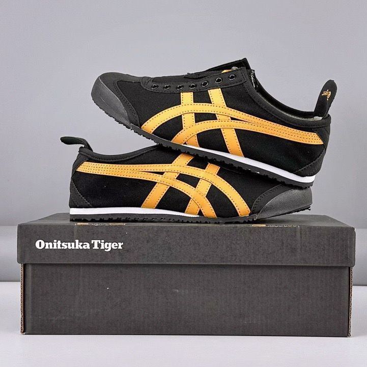 Onitsuka Tiger Mexico66 ブラック × イエローオニツカタイガー メキシコ 66 スニーカー メンズ レディース - メルカリ