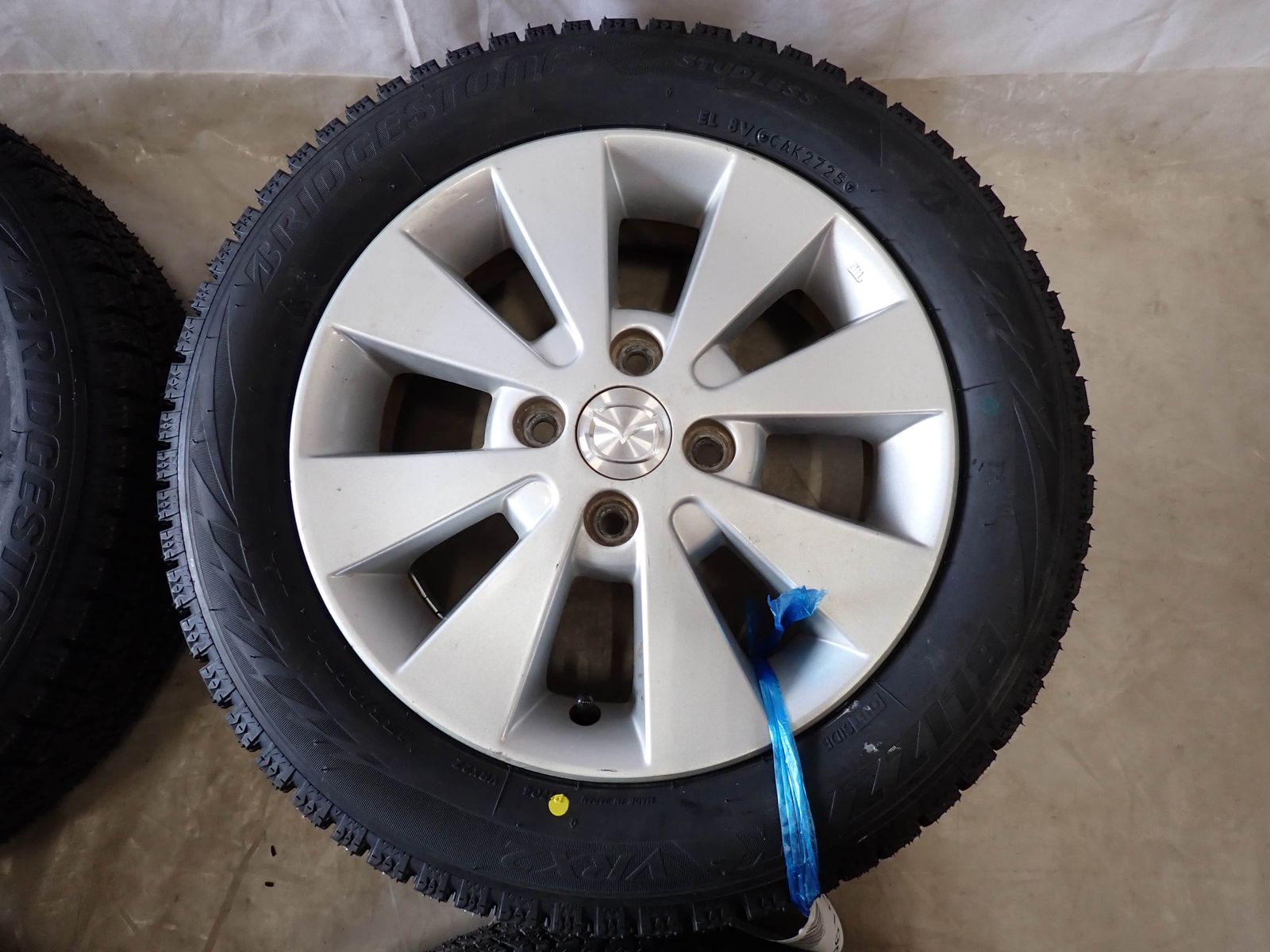 冬 製 4本SET 会社宛 155 65R14×4.5J 75Q ブリヂストン ブリザック VRX2 マツダ純正アルミ AZワゴン フ NO D6103 TRITUETUBI_COM