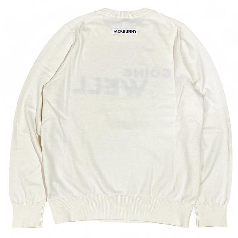 JACK BUNNY ジャックバニー カシミヤ混 ニット セーター ホワイト 4 JACK BUNNY ジャックバニー カシミヤ混 ニット セーター ホワイト 4