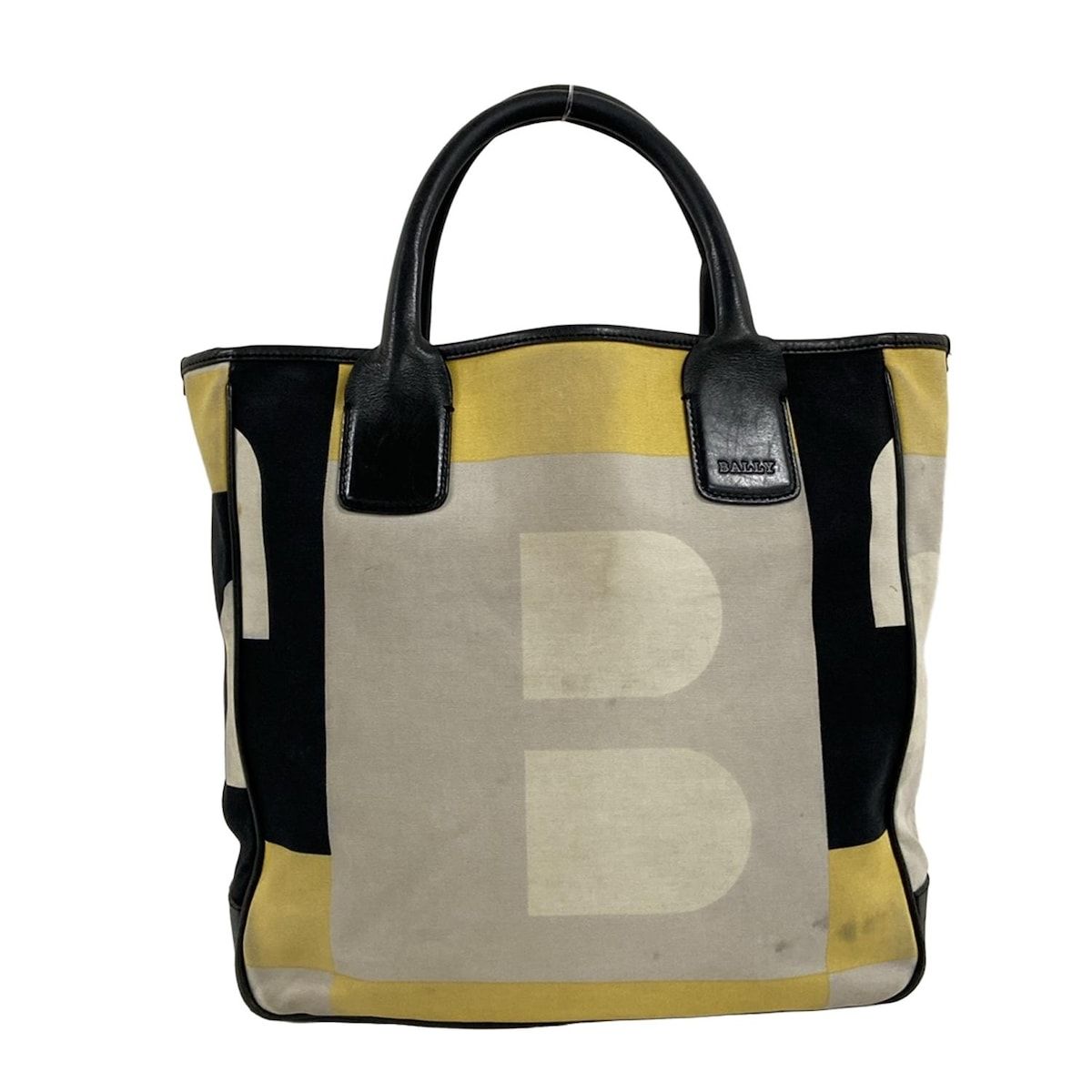 BALLY(バリー) トートバッグ ビジーB ライトグレー×黒×マルチ