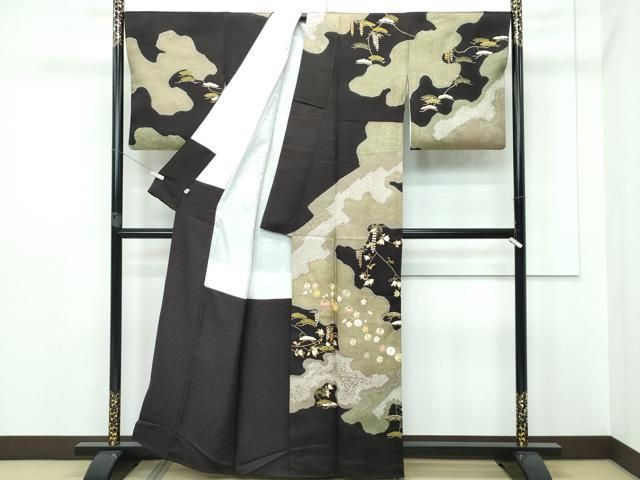 平和屋本店□極上 十日町 名門青柳高級ブランド 大喜百花 訪問着