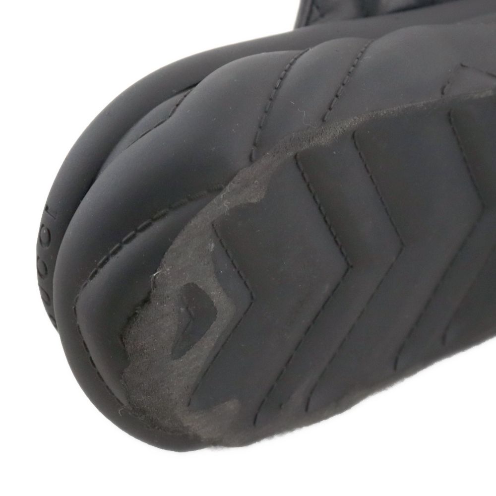 GUCCI マーモント フラットサンダル パンプス 23.5 ブラック 箱付き Gucci Gucci Marmont Flat Sandals In Black Leather Sandals on