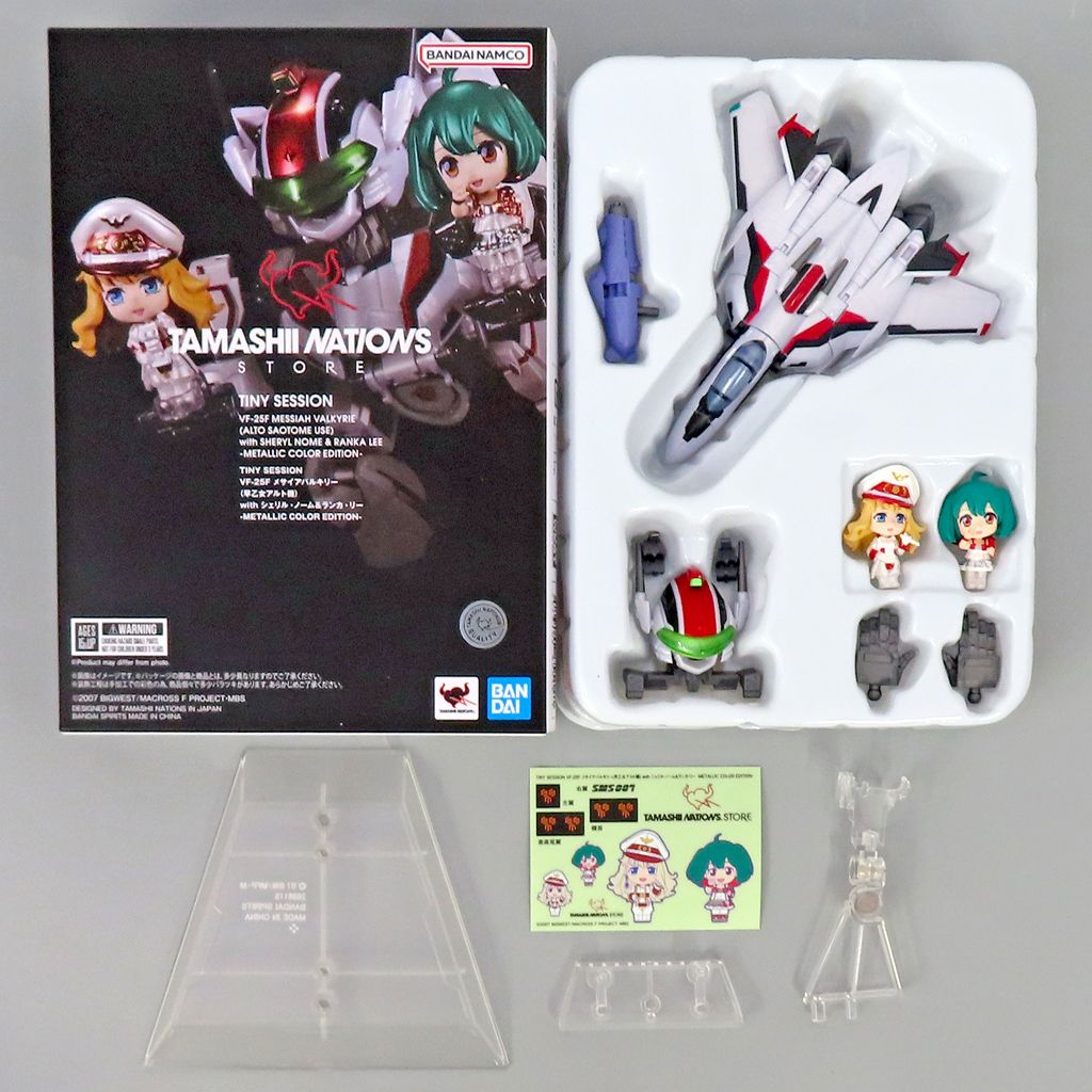 フィギュア TINY SESSION VF-25F メサイアバルキリー 早乙女アルト機 with シェリル ノーム＆ランカ リー -METALLIC COLOR EDITION- マクロスF フロンティア 魂ストア