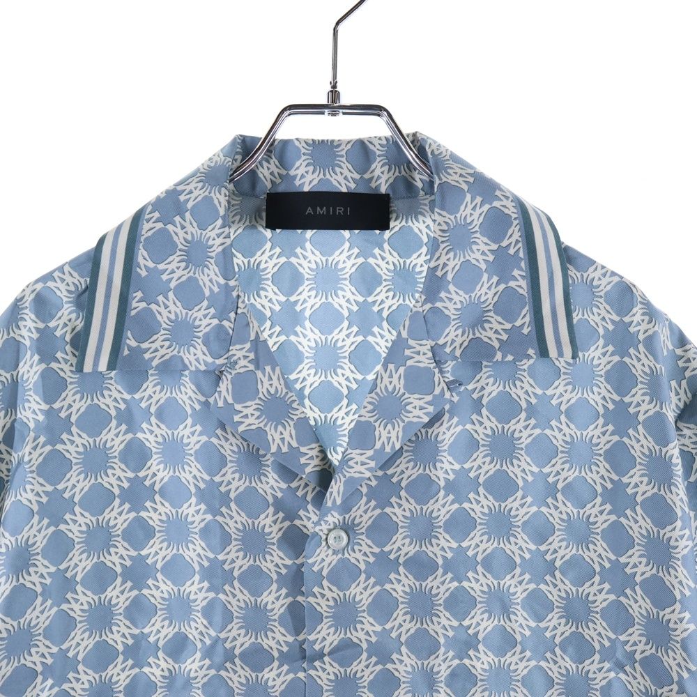 AMIRI【未使用品】MA Quadボーリングシャツ サイズL AMIRI Ma Quad ボーリングシャツ | ブルー | FARFETCH JP