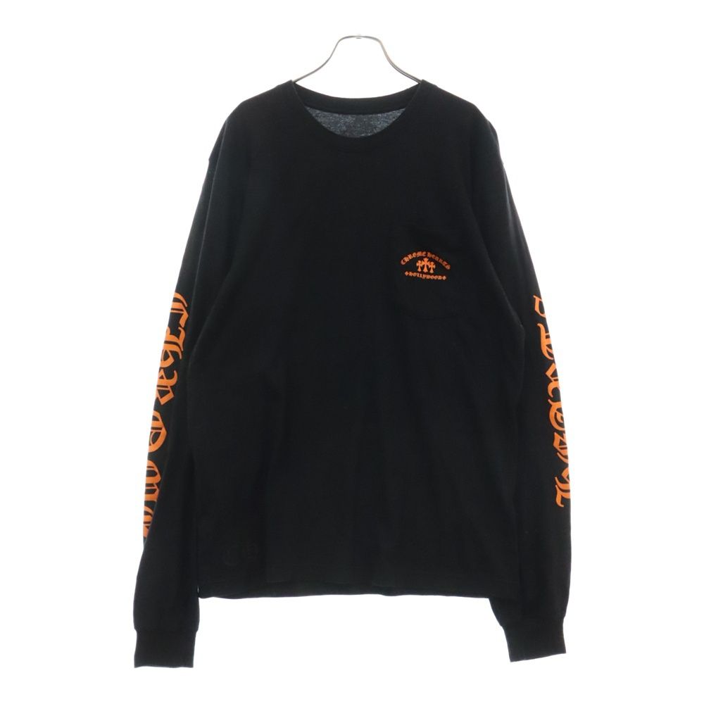 CHROME HEARTS (クロムハーツ) Orange Cemetery Cross LS Tee オレンジ 