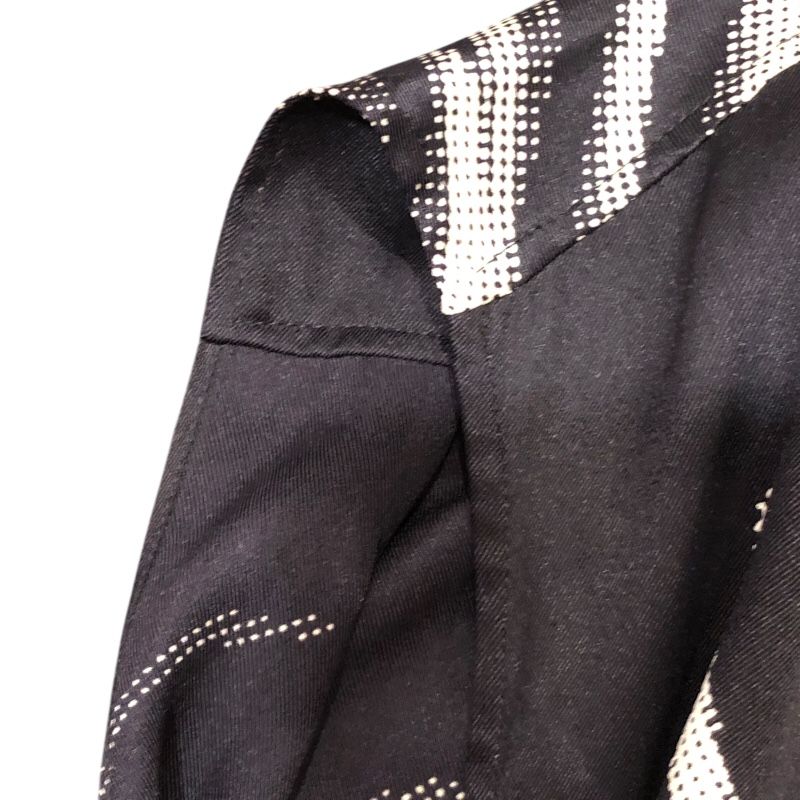 エルメス HERMES デザインシルクノースリーブシャツ ブラック シルク  