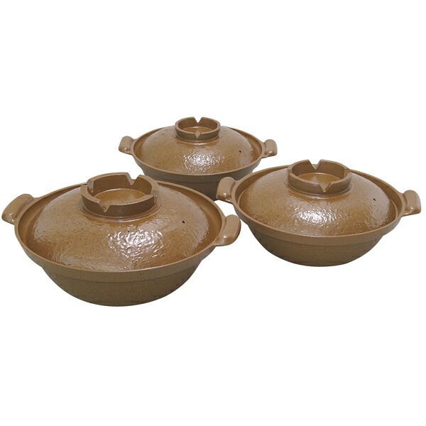 アルミ寄せ鍋 陶土 27cm 卓上鍋 27cm IH対応 もみじ 土鍋風ステンレス