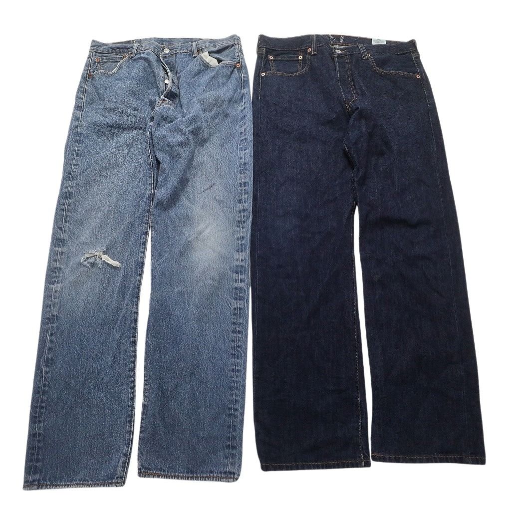 B品 古着卸 リーバイス 501 デニム パンツ 6枚セット メンズ 34 36 アメカジ フェード コインポケット 古着 NC1639 KIN-KAAI_COM