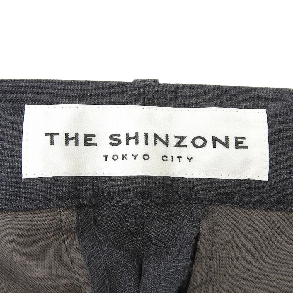 THE SHINZONE ザシンゾーン THE SHINZONE ザシンゾーン ウール タック ストレート パンツ ボトムス レディース グレー 34 20SMSPA66 34