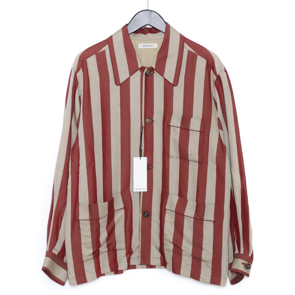 MATSUFUJI 22AW Satin Stripe Jacket | amandacampospediatra.com.br