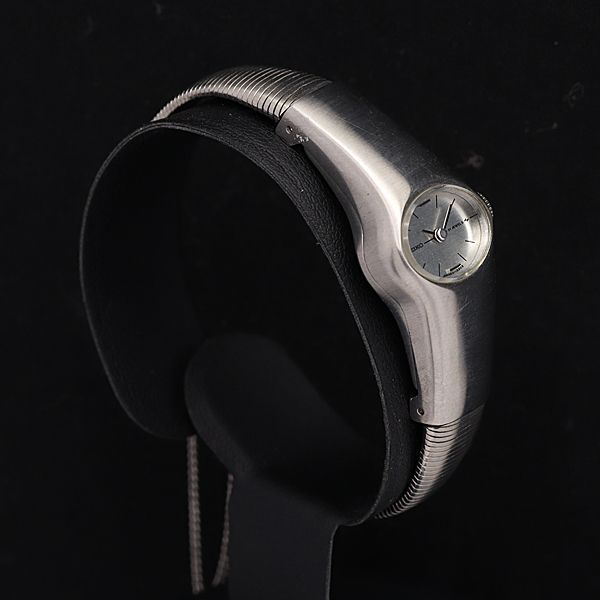 セイコー 手巻き 11-7560 シルバーグレー文字盤 21石 オーバル