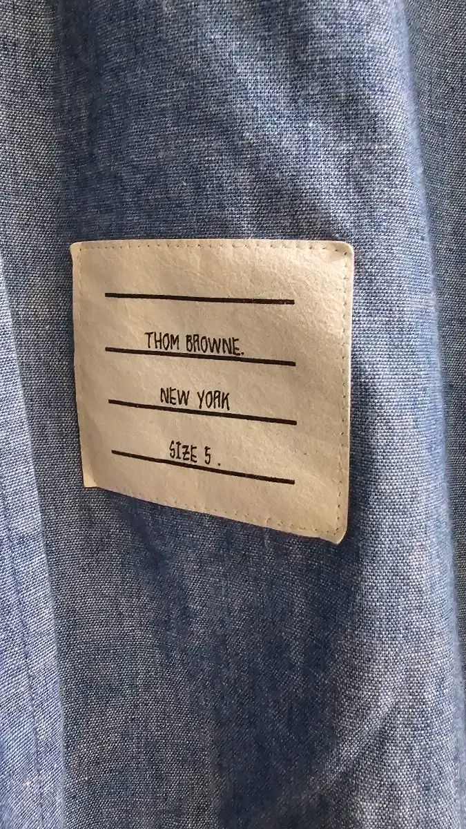 【THOM BROWNE】デニムシャツ Thom Browne(トム・ブラウン) 4 バー デニム シャツ 出品 5