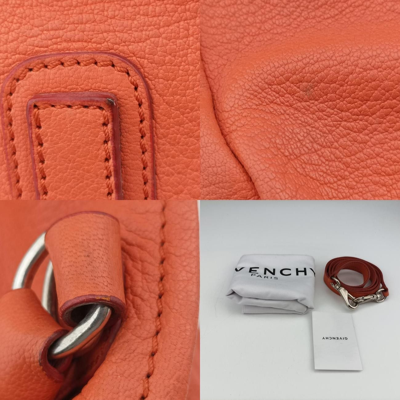 ジバンシーGivenchyパンドラオレンジレザーEF