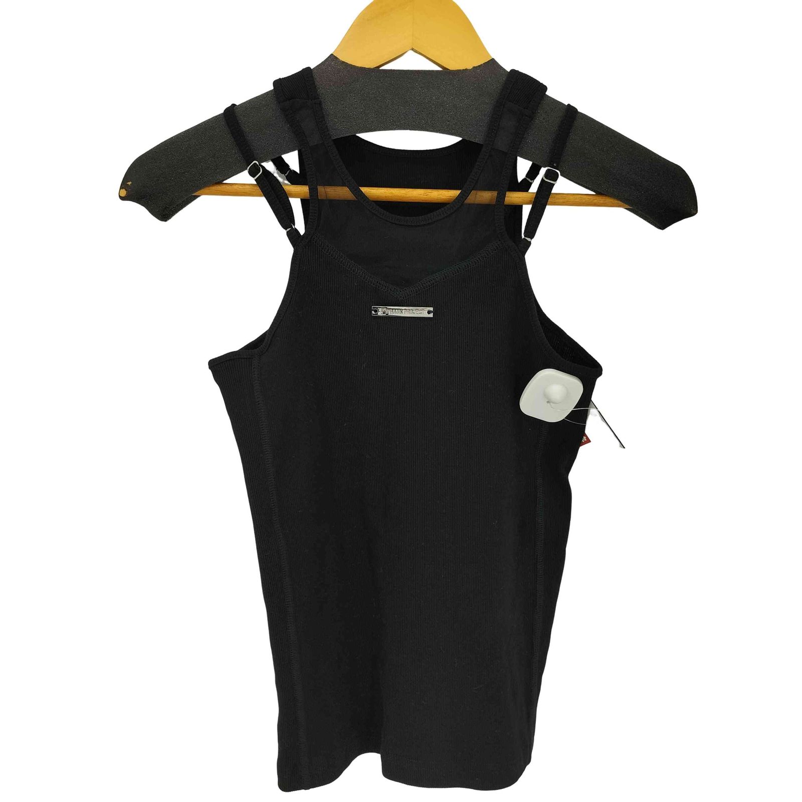 PRANK PROJECT プランクプロジェクト タンクトップ F 黒 【古着】【中古】 プランクプロジェクト PRANK PROJECT Front Logo Rib Tank Top