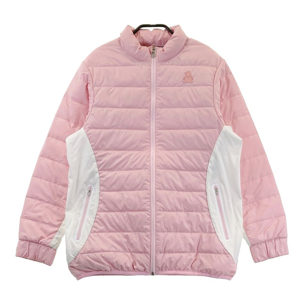 サイズ M MUNSING WEAR マンシングウェア バイカラー中綿ジャケット ピンク系 240101403938 ゴルフウェア レディース ストスト