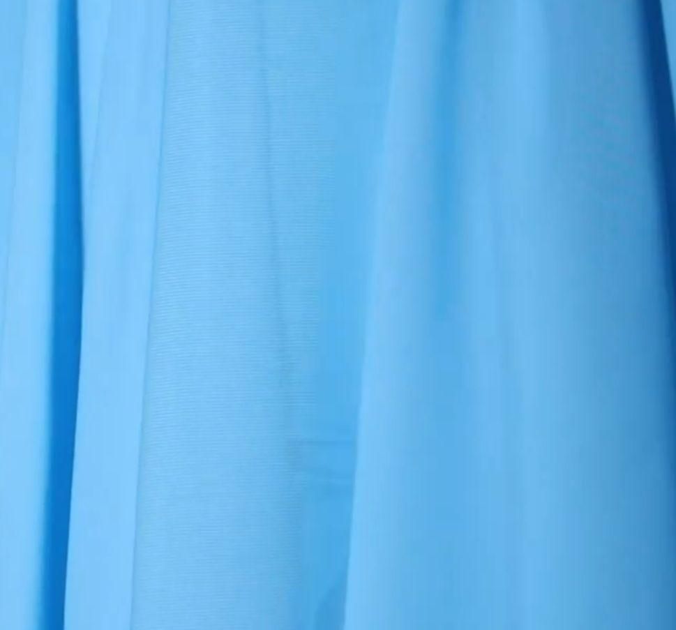 また、全国送料無料! ラテンワンピースドレス 社交ダンス衣装 ブルー オーダーメイド