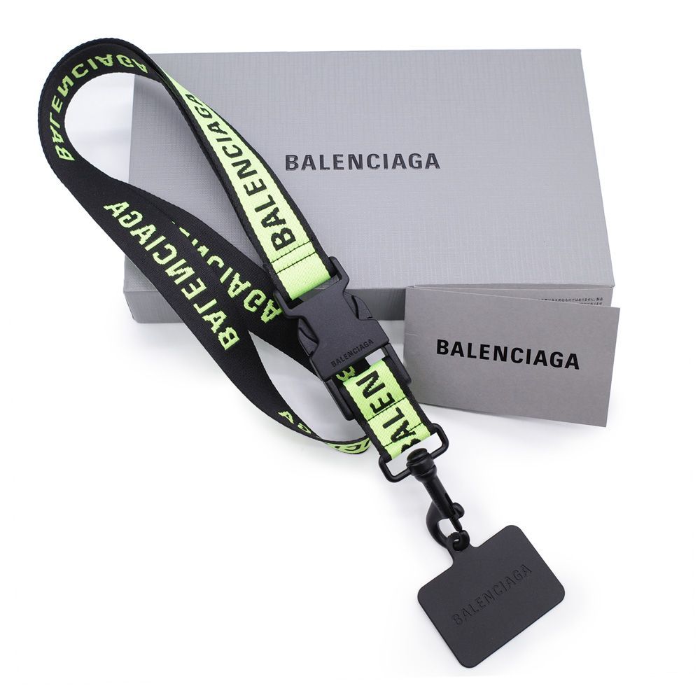 未使用品】BALENCIAGA ロゴ ネックストラップ - ネックレス