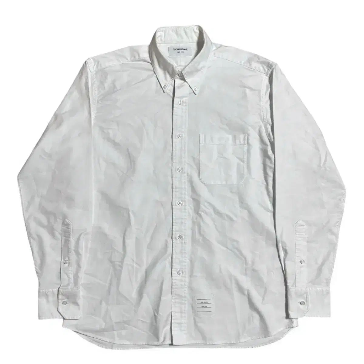 Thom Browne トム ブラウン ヒドゥン ストライプ 白 オックスフォード シャツ 5
