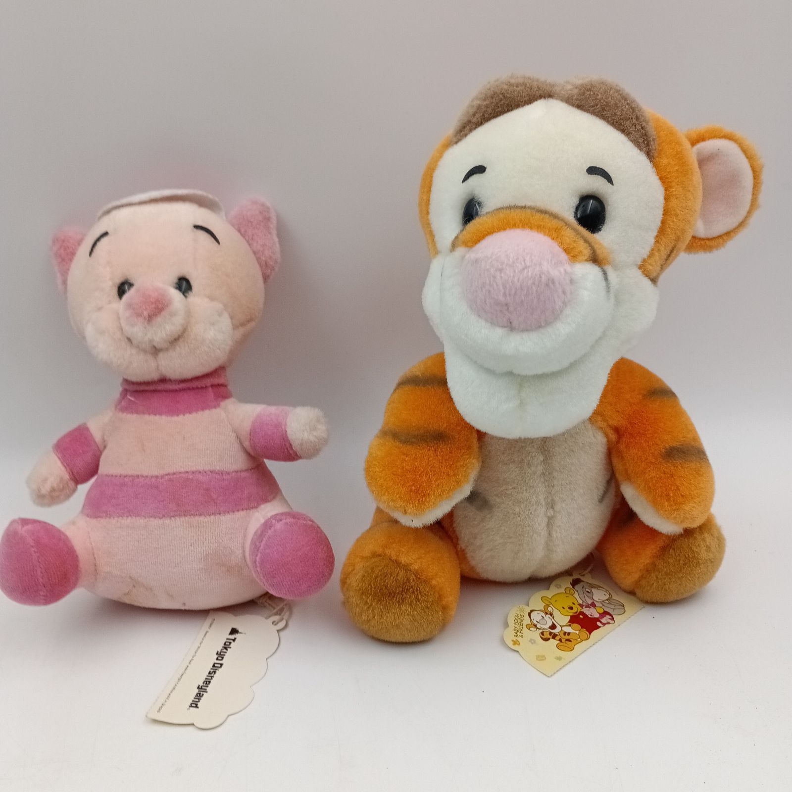 激レア　ヴィンテージ　くまのプーさん　ティガー　ピグレット　セット K-0572】くまのプーさん ベビーピグレット ティガー ぬいぐるみ