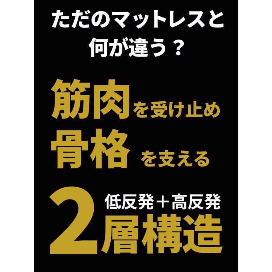 ライザップ 低反発＆高反発マットレスパッド トッパーマットレス