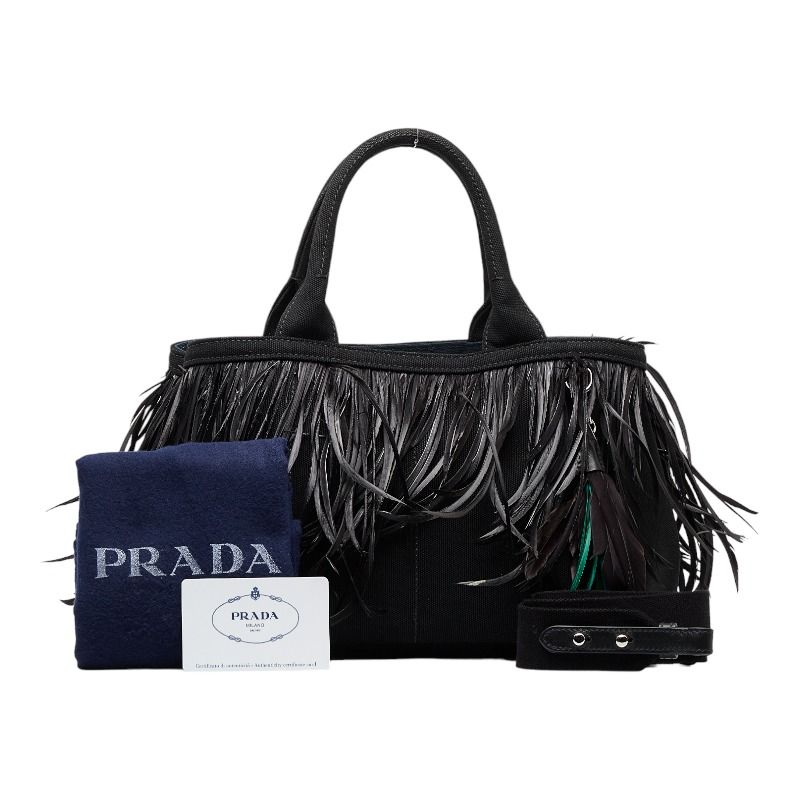 プラダ カナパ ミニ ハンドバッグ ショルダーバッグ 2WAY 1BG439 キャンバス レディース PRADA 【222-07612】