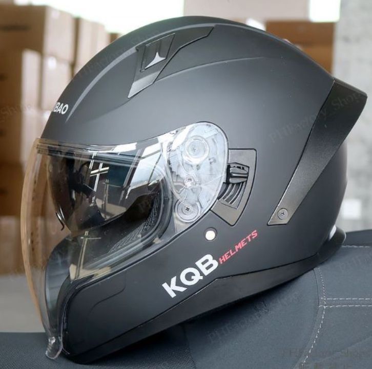 カクヤス バイク噴射ヘルメット ダブル-doubleレンズ-lens アオ気っ風