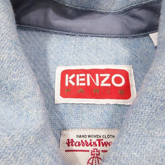 ケンゾー KENZO WOOL OVERSHIRT ウール オーバーシャツ ツイード