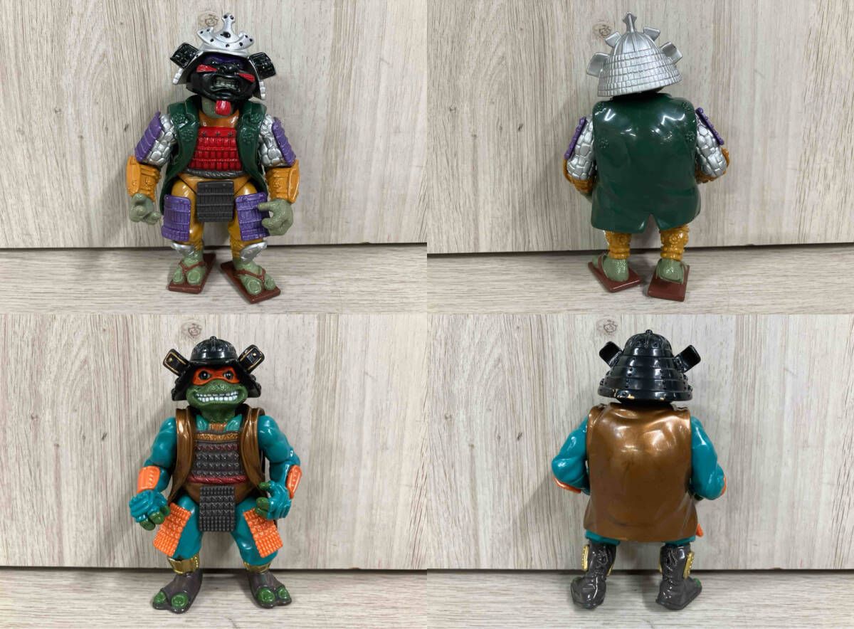 ミュータントタートルズ フィギュア ジャンク有 ジャンク ミュータントタートルズ 武士風フィギュア 4体セット