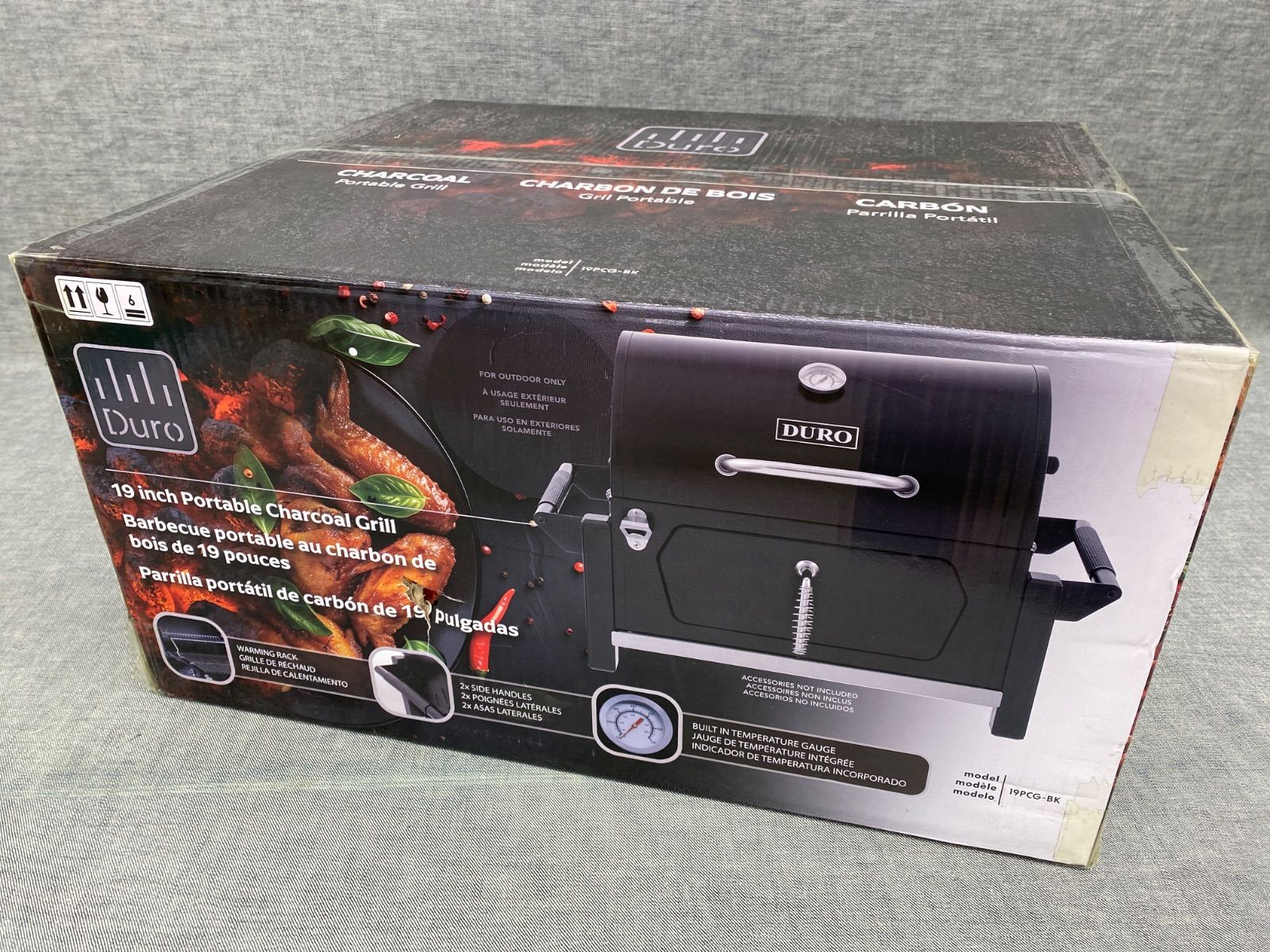 U AY25102373 Duro ポータブルチャコールBBQグリル