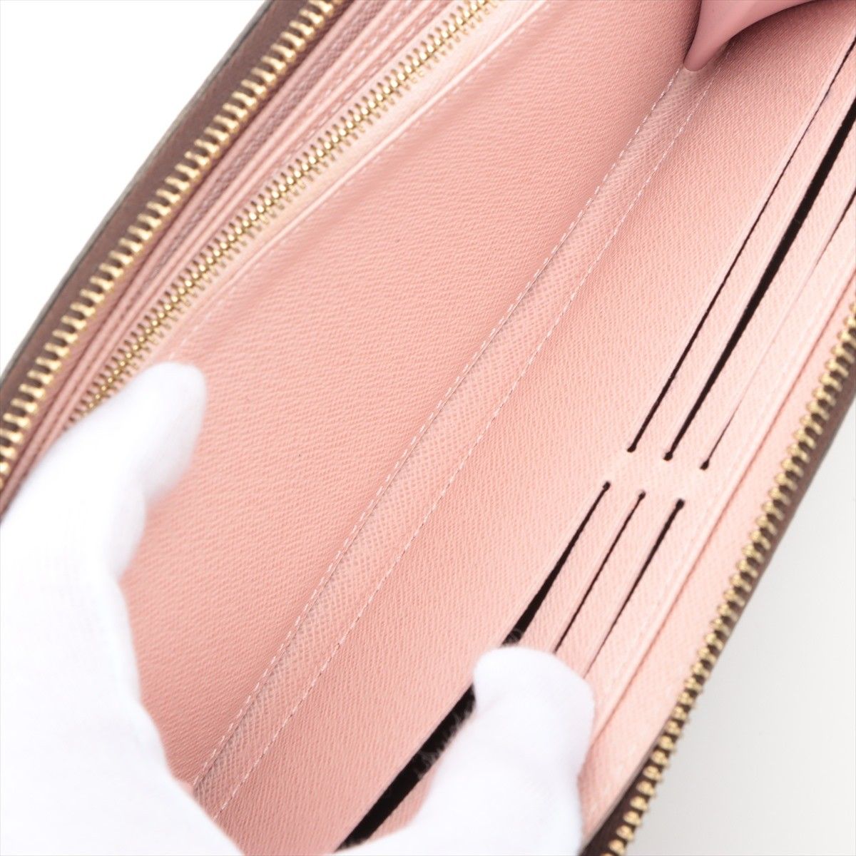 LOUIS VUITTON/ルイ ヴィトン モノグラム ジッピーウォレット ローズ 