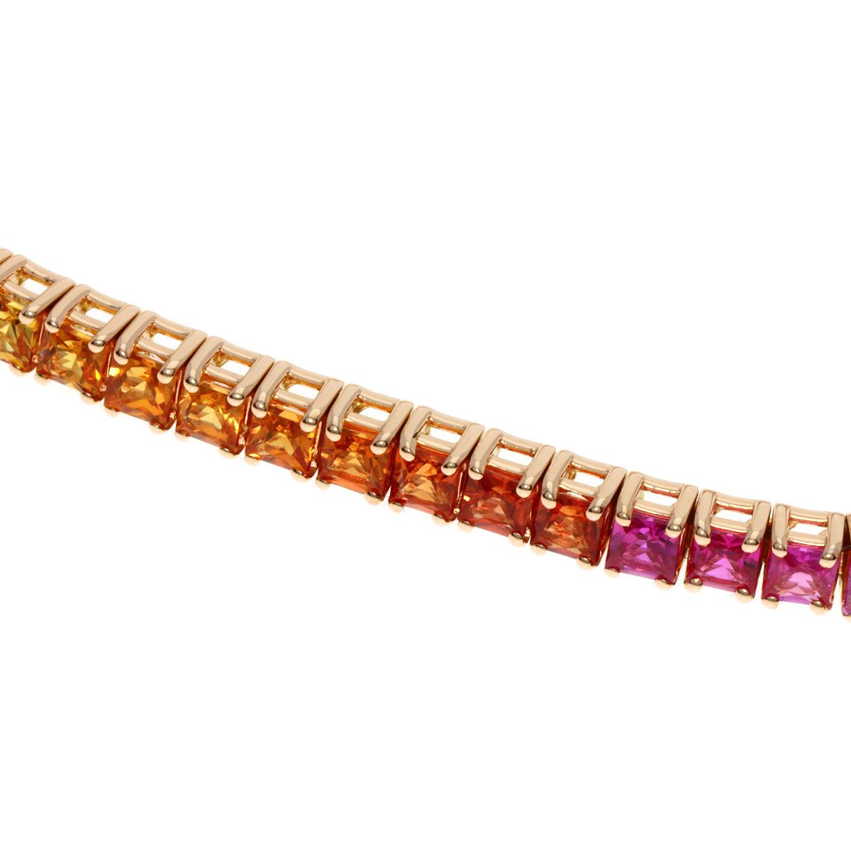 Damiani ダミアーニ ルーチェ マルチサファイア ブレスレット K18PG 