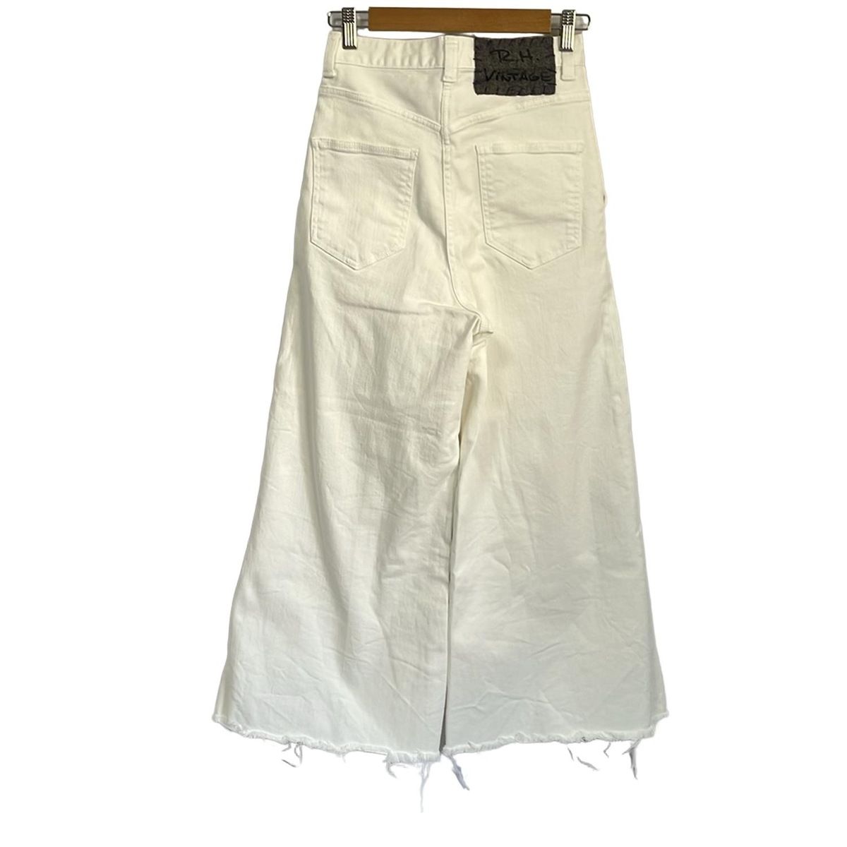 RH Vintage アールエイチ ヴィンテージ ジーンズ サイズ23 レディース - 白 フルレングス ダメージ加工