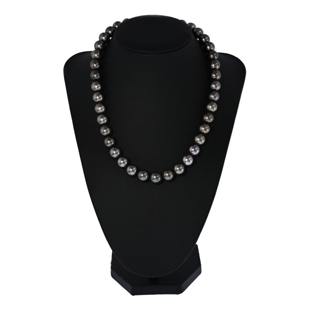 送料無料SALE! Φ10.0-10.8mm イヤリング×ネックレスセット･黒蝶真珠 クロチョウ タヒチパール ネックレス･ペンダント Sv925 K14WG-67.4g ♀ A レディース 591572 人気ブランドも送料無料！