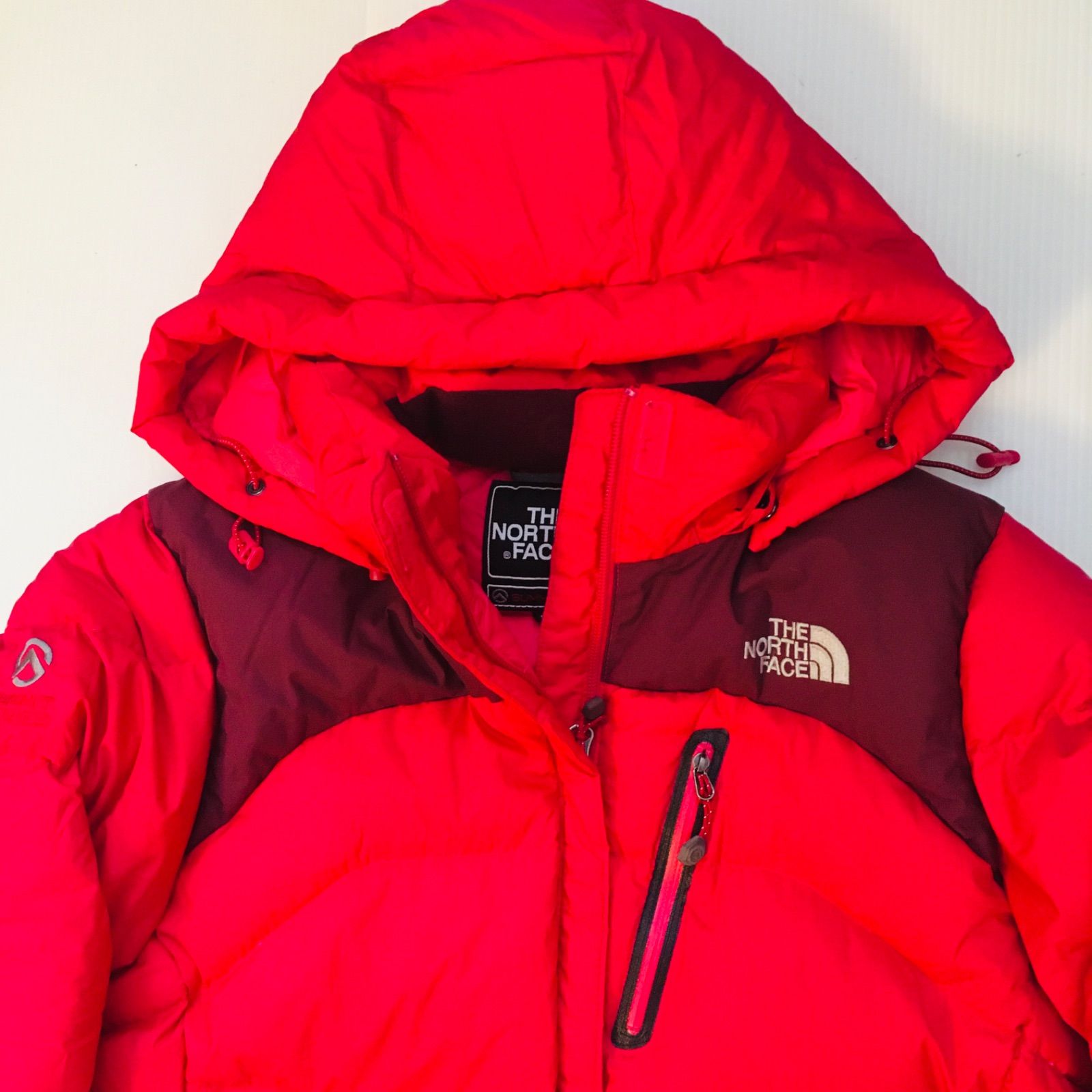 ノースフェイス　ファー　ダウンコート　レディース　XL レッド　赤　ハイベント ノースフェイス ファー ダウンコート レディース XL レッド 赤
