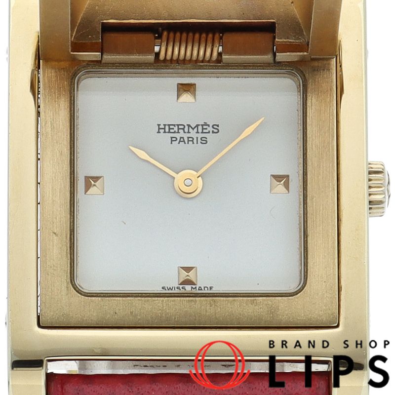 エルメス メドール レディース時計 ME1.201 ケース GP/革 レディース  