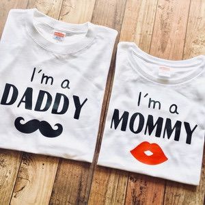 ひげ&リップ「I’m a DADDY（MOMMY）」マタニティーTシャツ