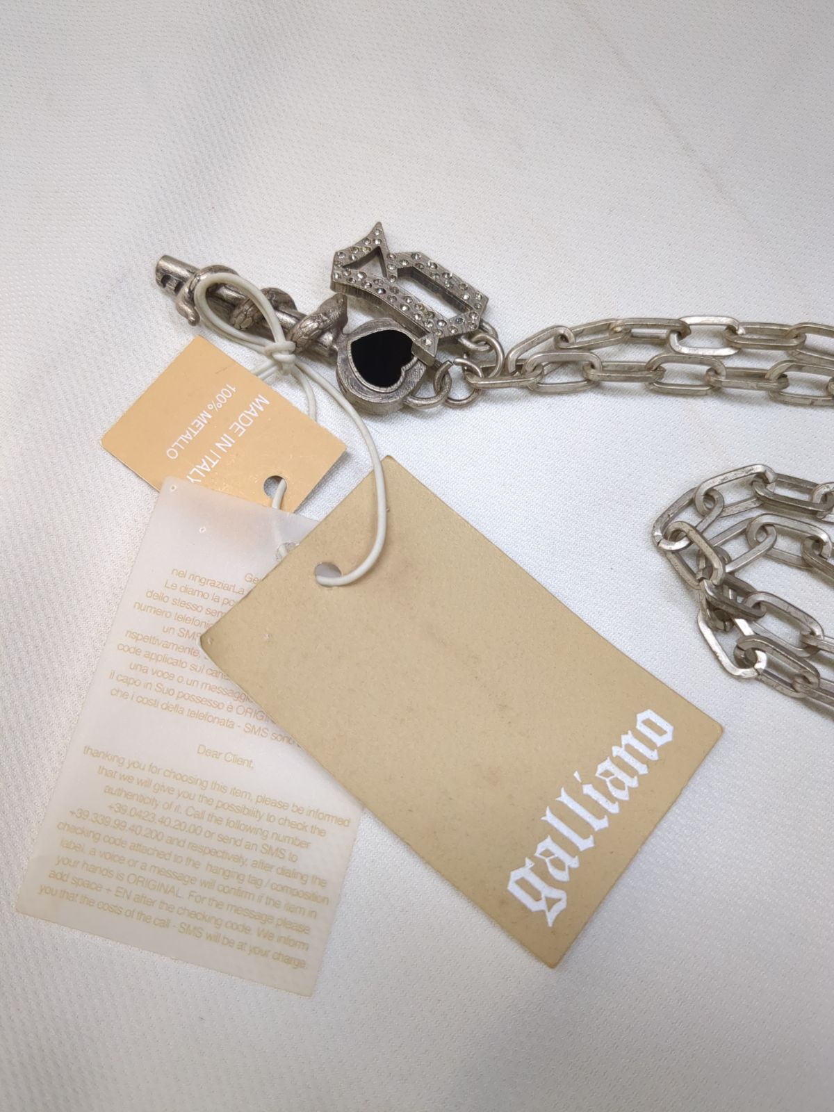 ジョンガリアーノ John Galliano チェーンネックレス|mercariメルカリ